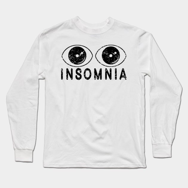 Insomnia Long Sleeve T-Shirt by radeckari25